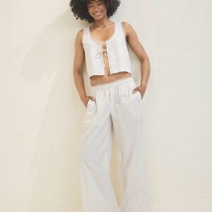 Aerie Off-Duty Poplin Trouser PJ (TOP NOT INCLUDED)